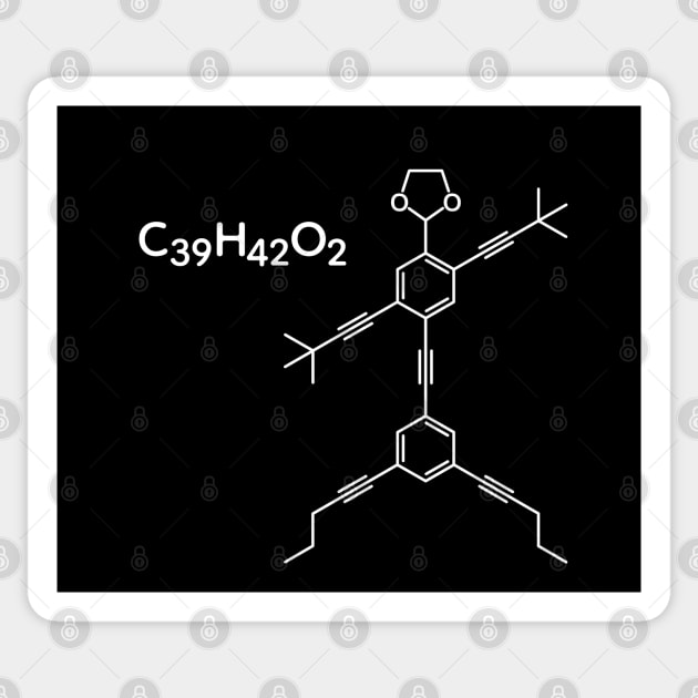 NANOPUTIAN Synthetic Molecule C39H42O2 Sticker by Decamega